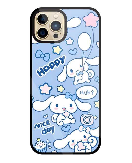 Cute Puppy Girl Glass Case For Apple iPhone 13 Pro Max