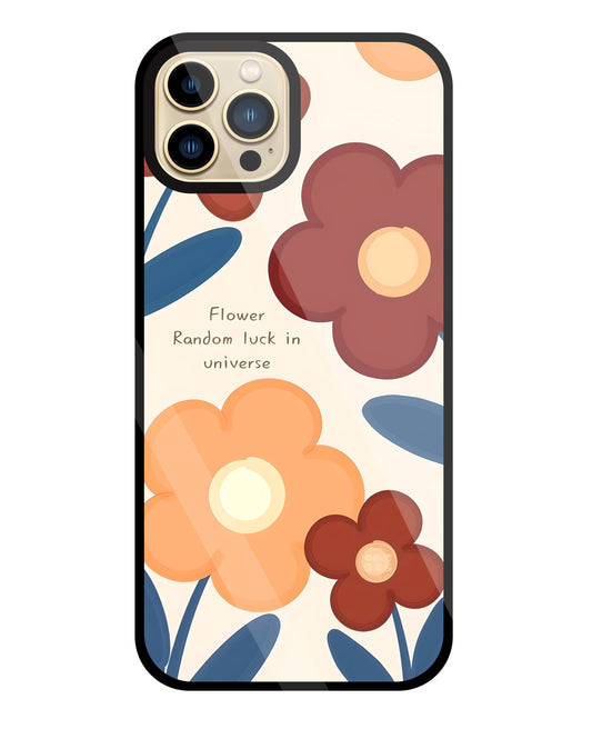 Flower Random Luck Glass Case For Apple iPhone 13 Pro Max