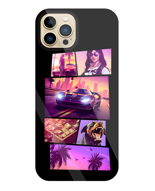 GTA 6 Glass Case For Apple iPhone 13 Pro Max