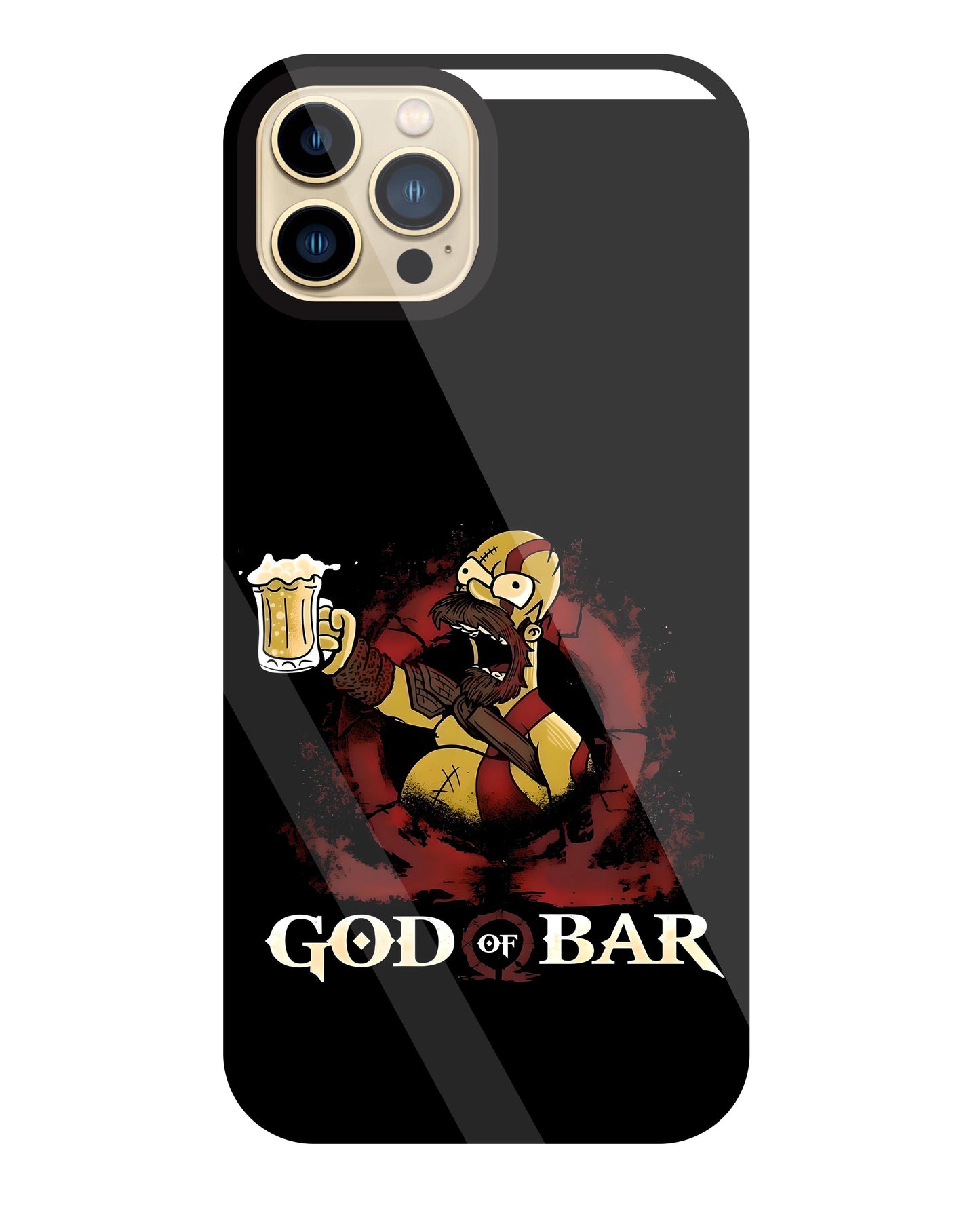 God Of Bar Glass Case For Apple iPhone 13 Pro Max