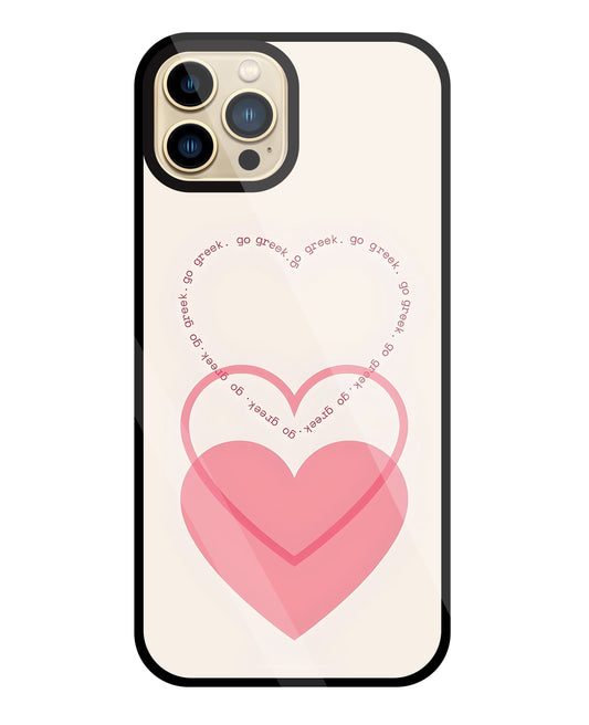 Heart Glass Case For Apple iPhone 13 Pro Max
