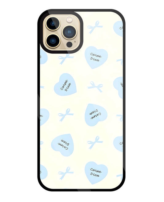 Heart Carpe Diem Glass Case For Apple iPhone 13 Pro Max