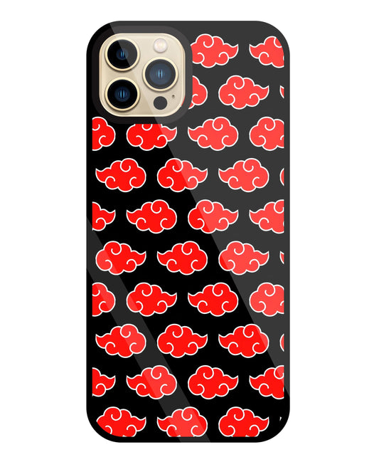 Japanese Clouds Seamless Pattern Glass Case For Apple iPhone 13 Pro Max