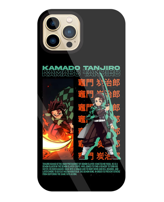 Kamado Tanjiro Glass Case For Apple iPhone 13 Pro Max