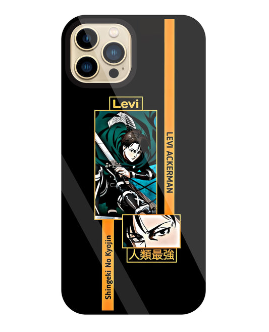 Levi Anime Glass Case For Apple iPhone 13 Pro Max