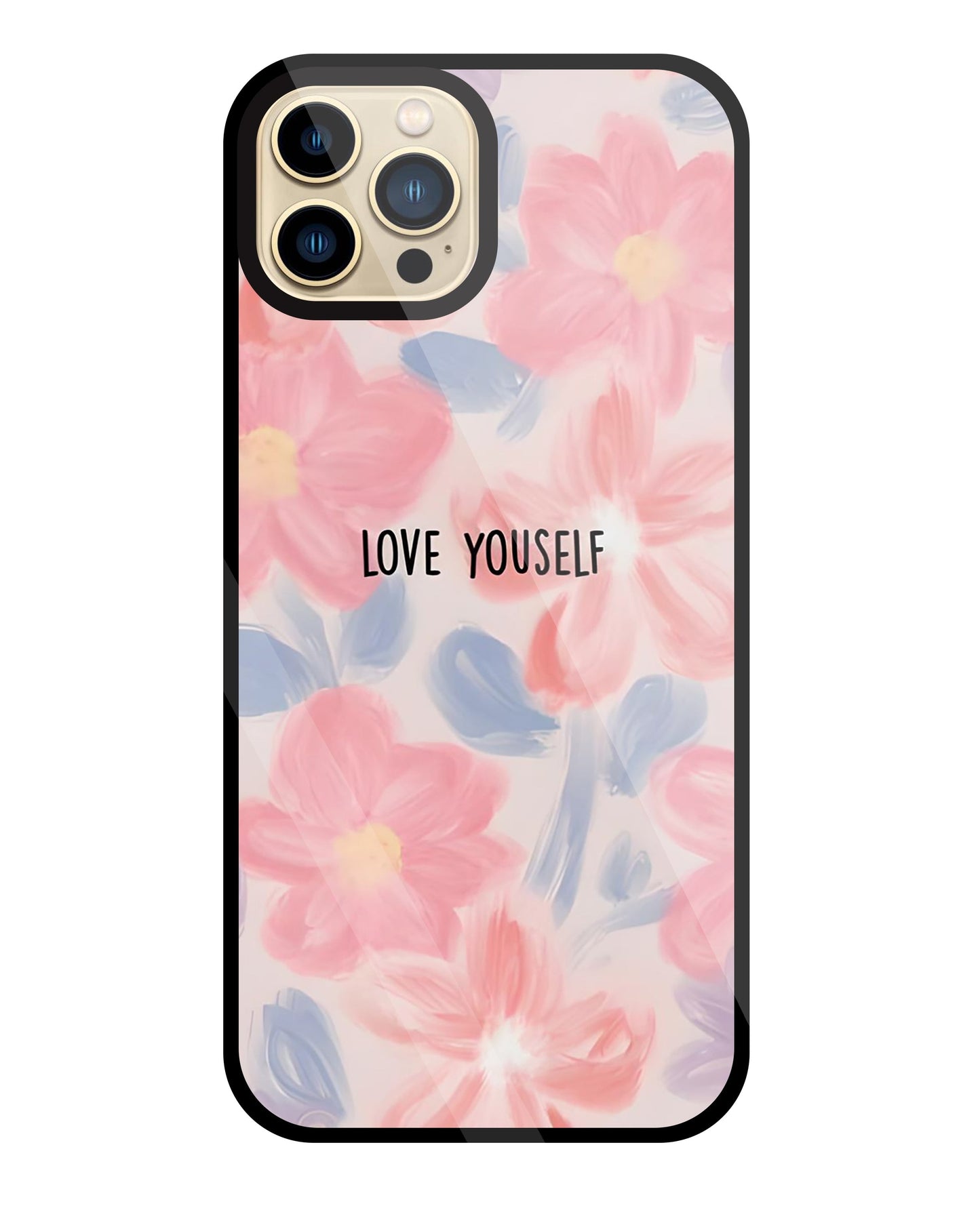 Love Yourself Glass Case For Apple iPhone 13 Pro Max