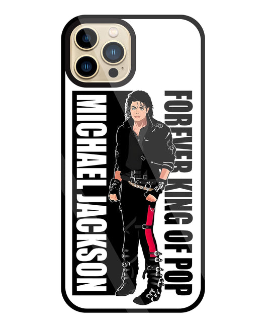 Michael Jackson King Of Pop Glass Case For Apple iPhone 13 Pro Max
