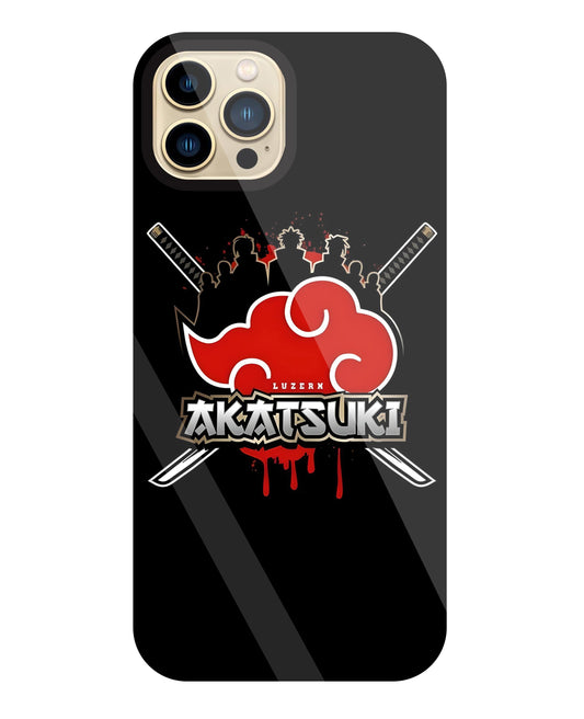 Naruto - Akatsuki Glass Case For Apple iPhone 13 Pro Max