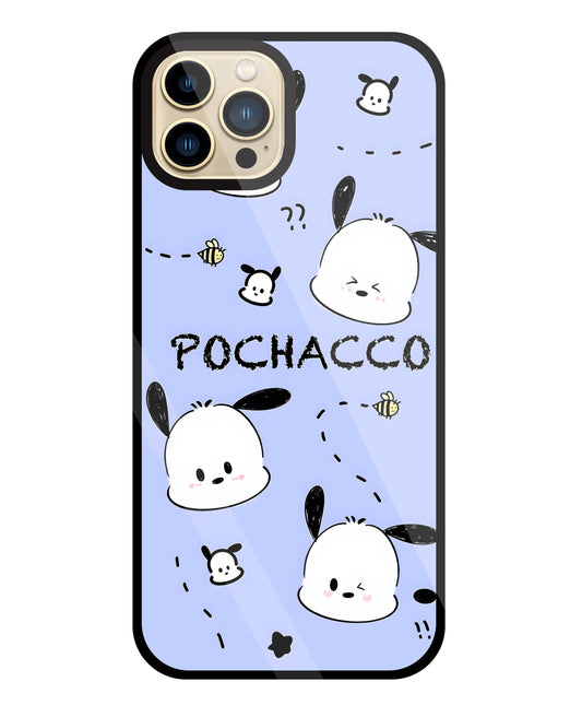 Pochacco Puppy Levender Glass Case For Apple iPhone 13 Pro Max