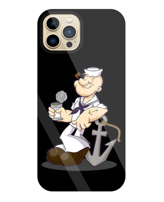 Popeye The Sailor Glass Case For Apple iPhone 13 Pro Max