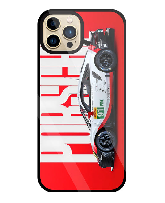 Porschse Glass Case For Apple iPhone 13 Pro Max
