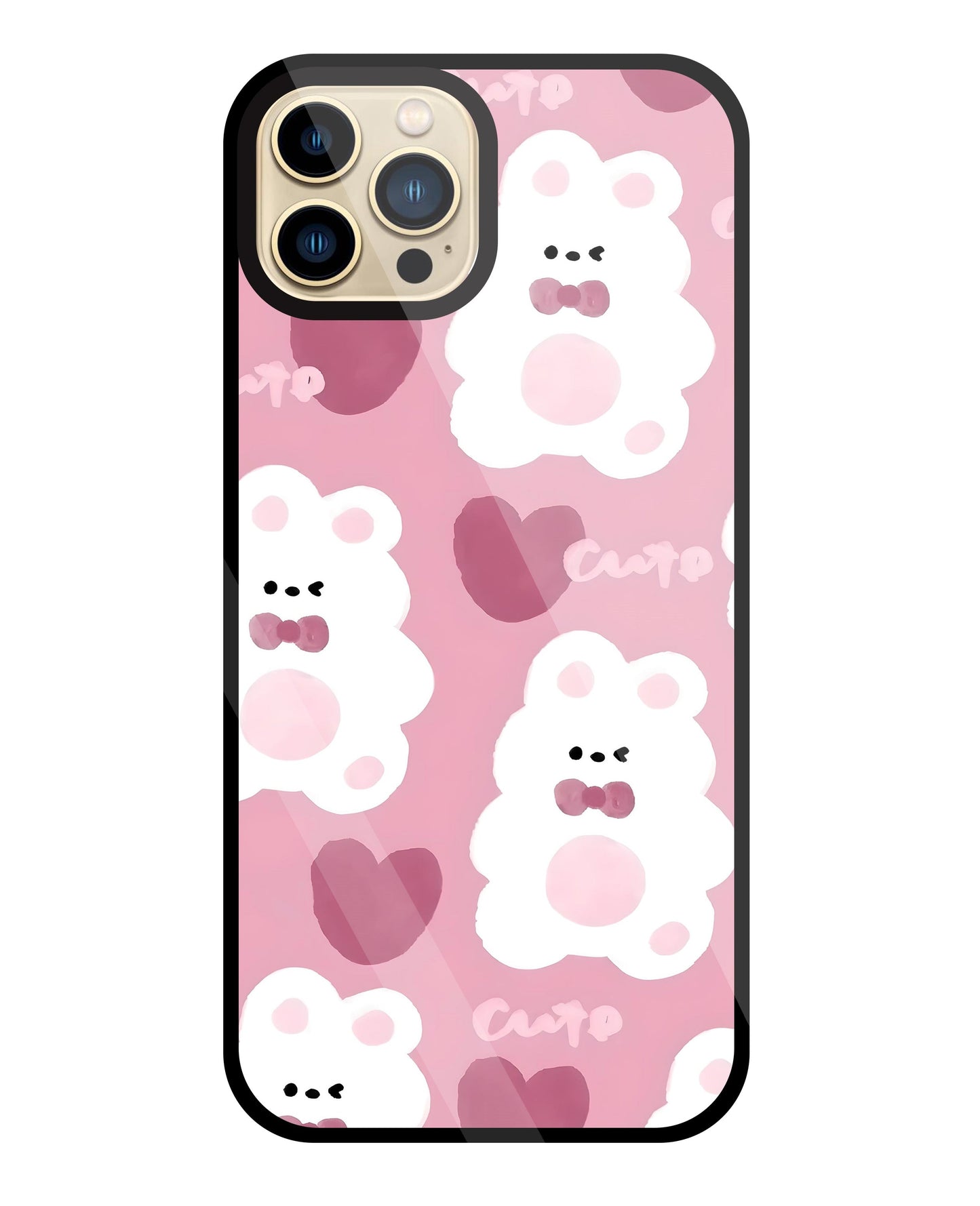 Rabbit With Heart Glass Case For Apple iPhone 13 Pro Max