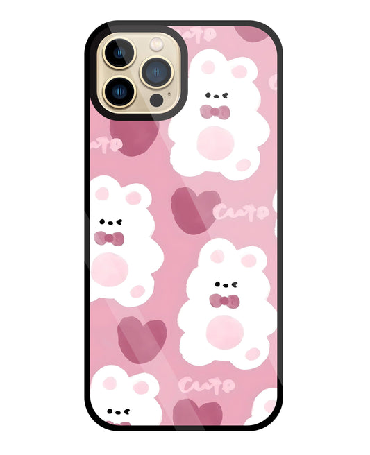 Rabbit With Heart Glass Case For Apple iPhone 13 Pro Max