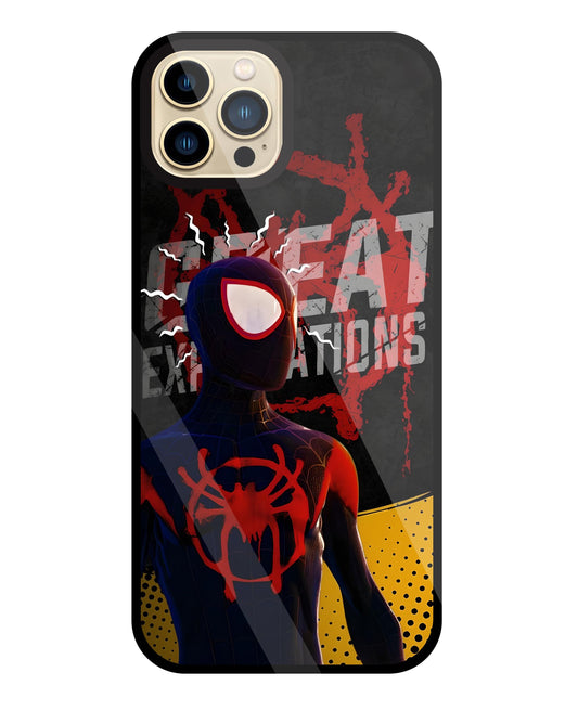 Spidy Sense Glass Case For Apple iPhone 13 Pro Max