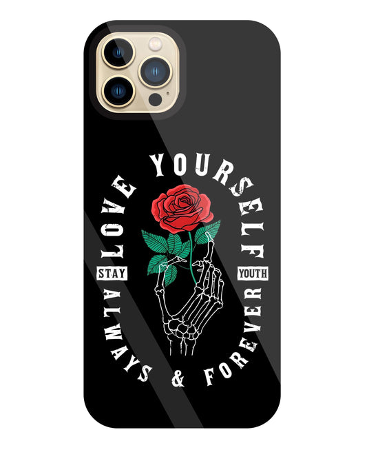 Stay Youth Love Glass Case For Apple iPhone 13 Pro Max