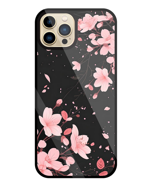 Summer Flowers Glass Case For Apple iPhone 13 Pro Max