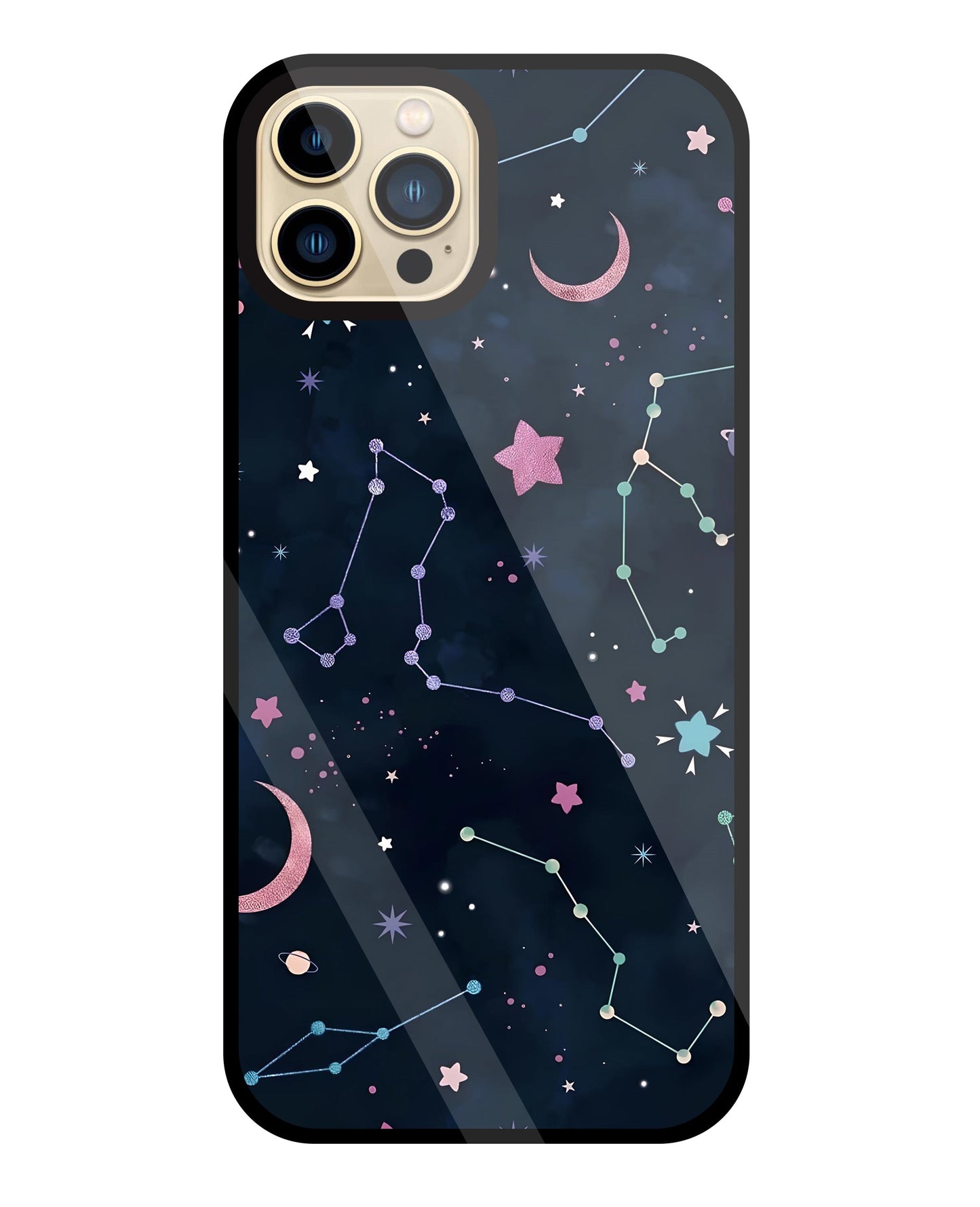 Symbol Of Stars Glass Case For Apple iPhone 13 Pro Max