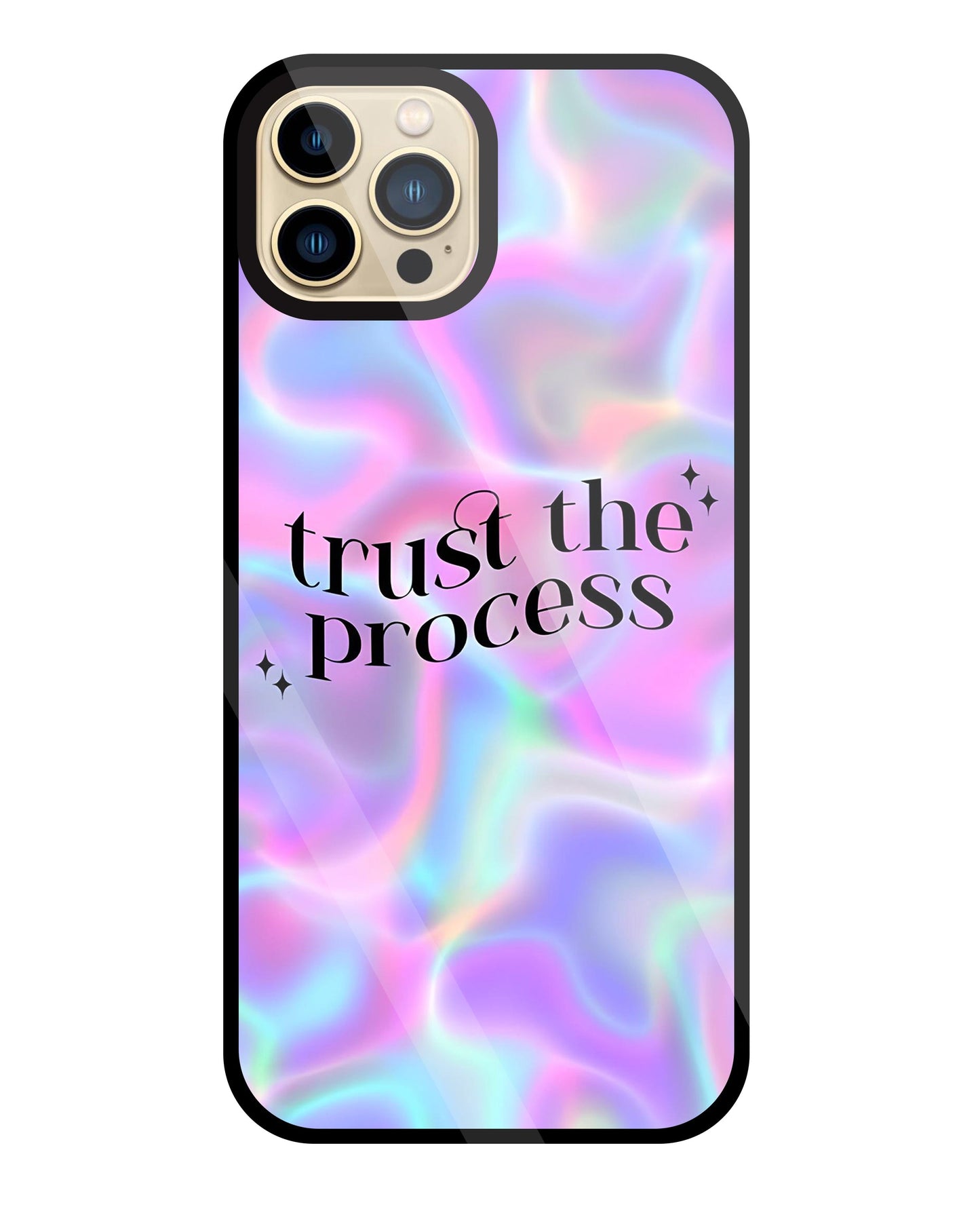Trust the Process Glass Case For Apple iPhone 13 Pro Max