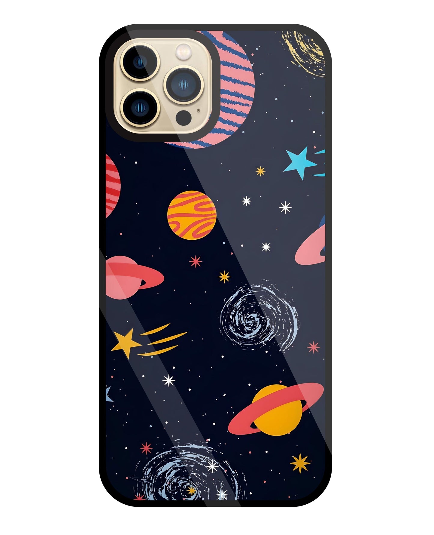 Universe In Space Glass Case For Apple iPhone 13 Pro Max