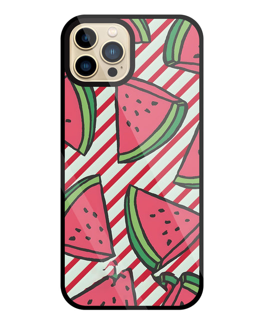 Watermelon Glass Case For Apple iPhone 13 Pro Max