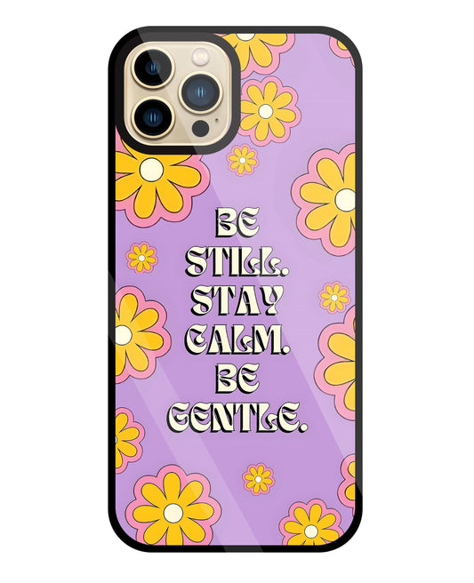 Yellow Flowers With Quotes Glass Case For Apple iPhone 13 Pro Max