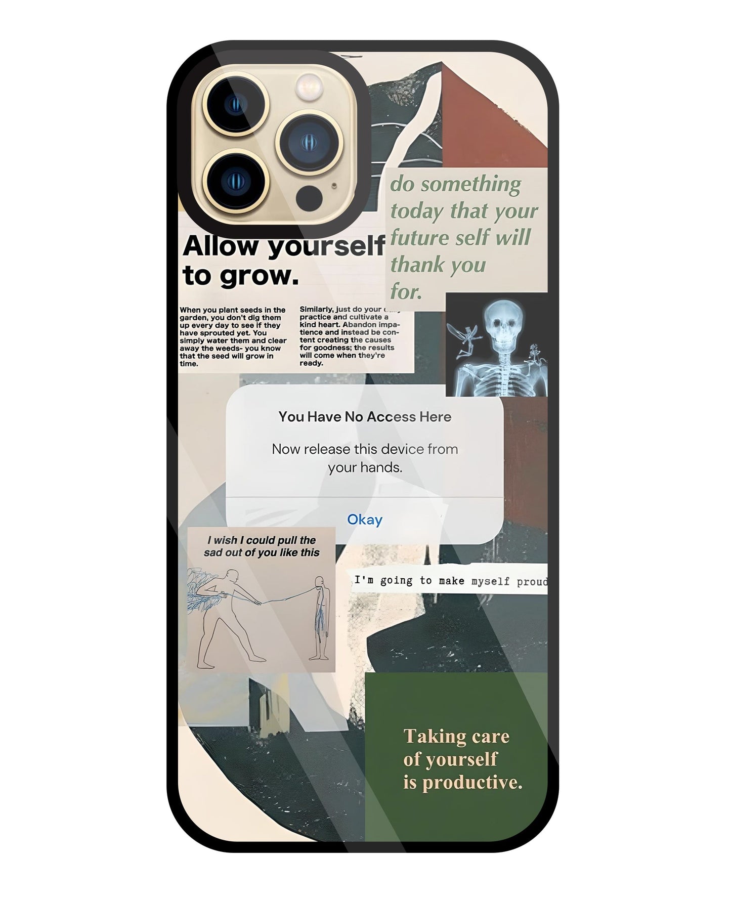 Yourself To Grow Glass Case For Apple iPhone 13 Pro Max
