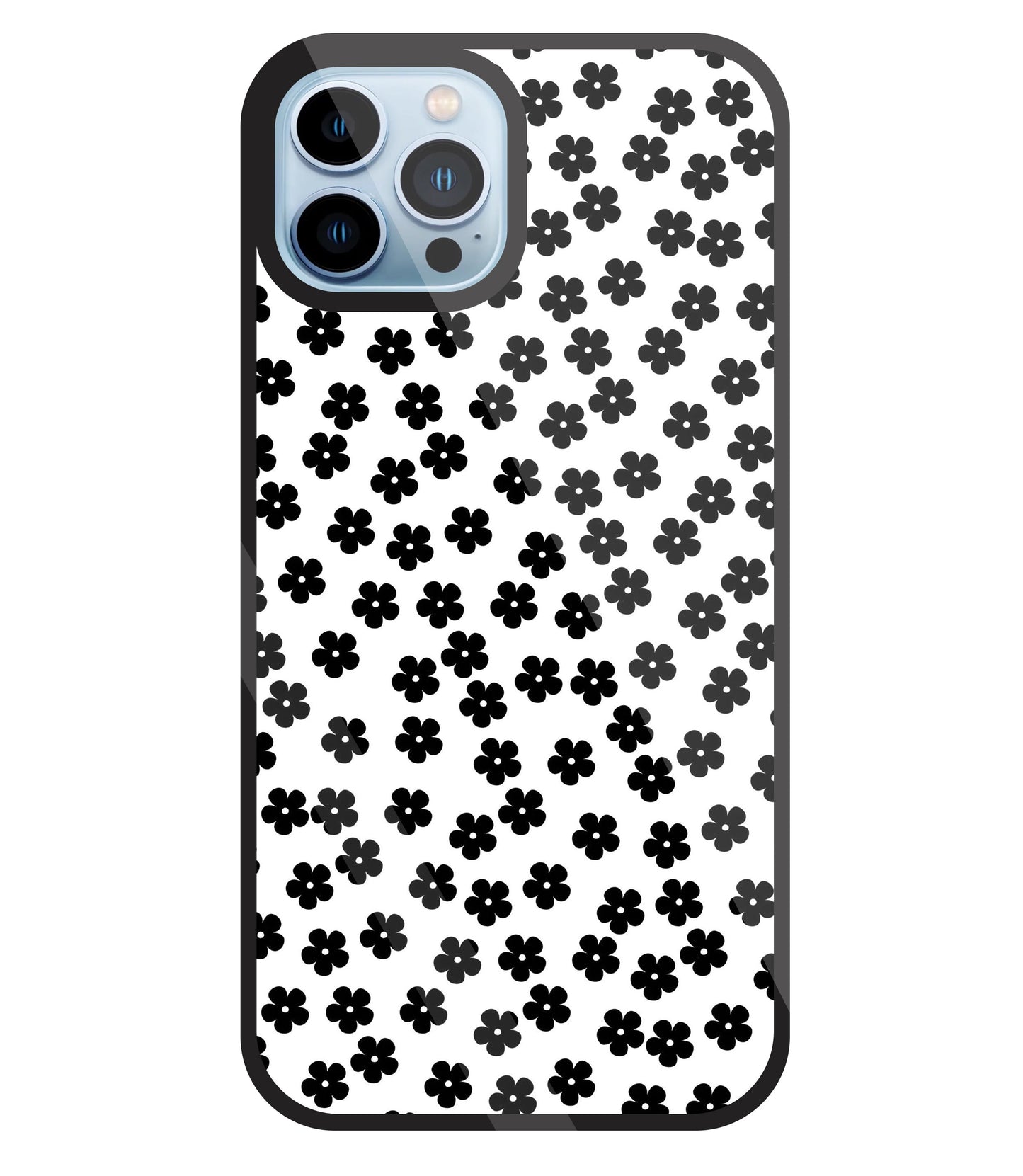 Multiple Daisy flowers Glass Case For Apple iPhone 13 Pro