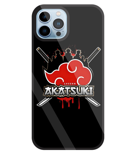 Naruto - Akatsuki Glass Case For Apple iPhone 13 Pro