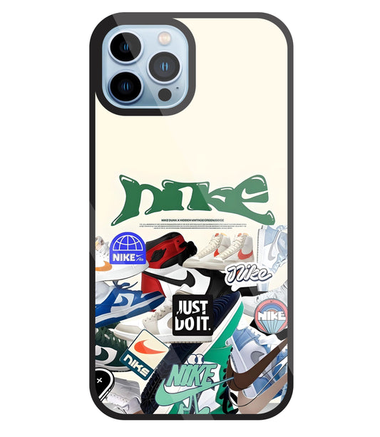 Nike Shoes Glass Case For Apple iPhone 13 Pro
