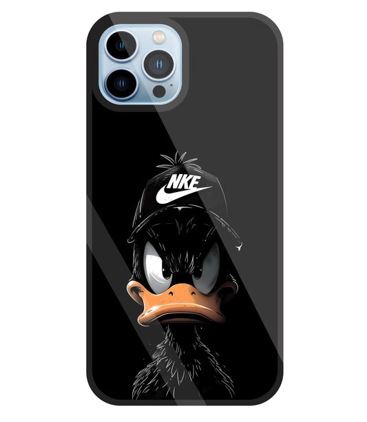 Nike Toon Duck Glass Case For Apple iPhone 13 Pro