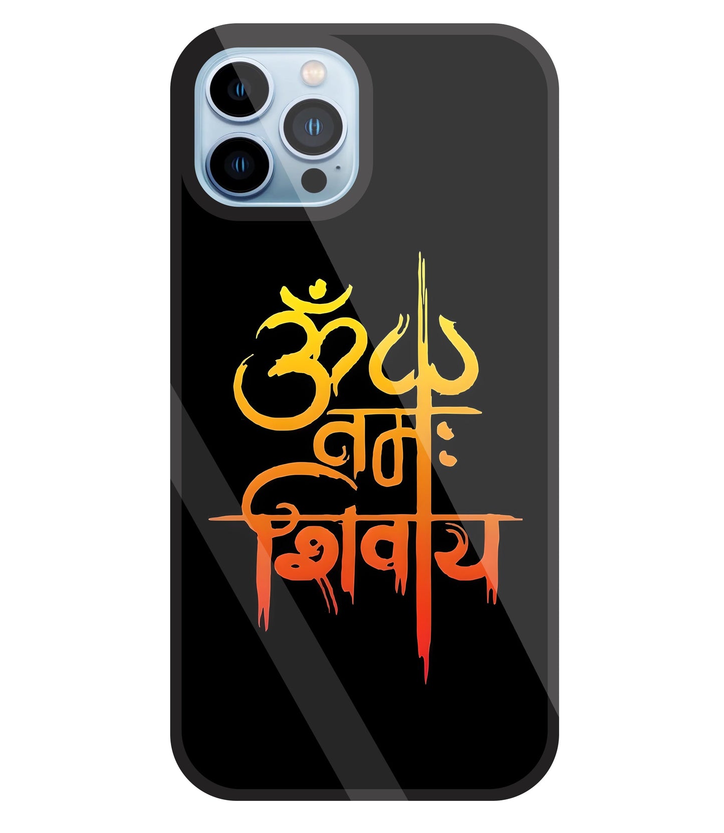 Om Namah Shivaye Glass Case For Apple iPhone 13 Pro