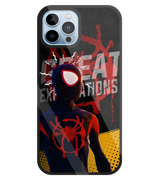Spidy Sense Glass Case For Apple iPhone 13 Pro