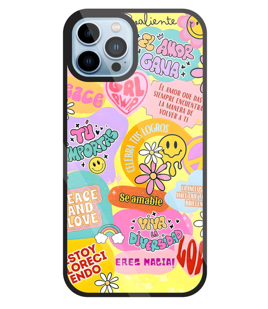 Sunflower Vibes Glass Case For Apple iPhone 13 Pro