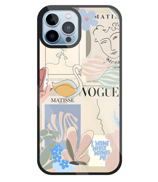 The Kiss Art Glass Case For Apple iPhone 13 Pro