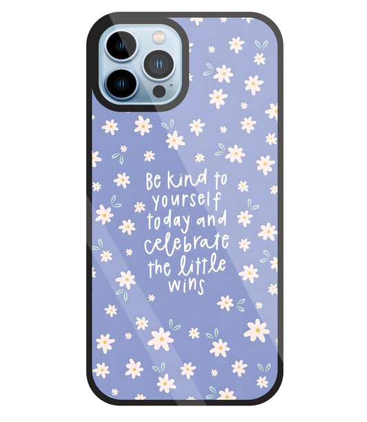 The Little Wine Flower Glass Case For Apple iPhone 13 Pro