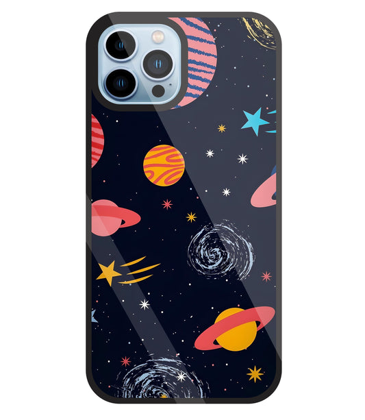 Universe In Space Glass Case For Apple iPhone 13 Pro