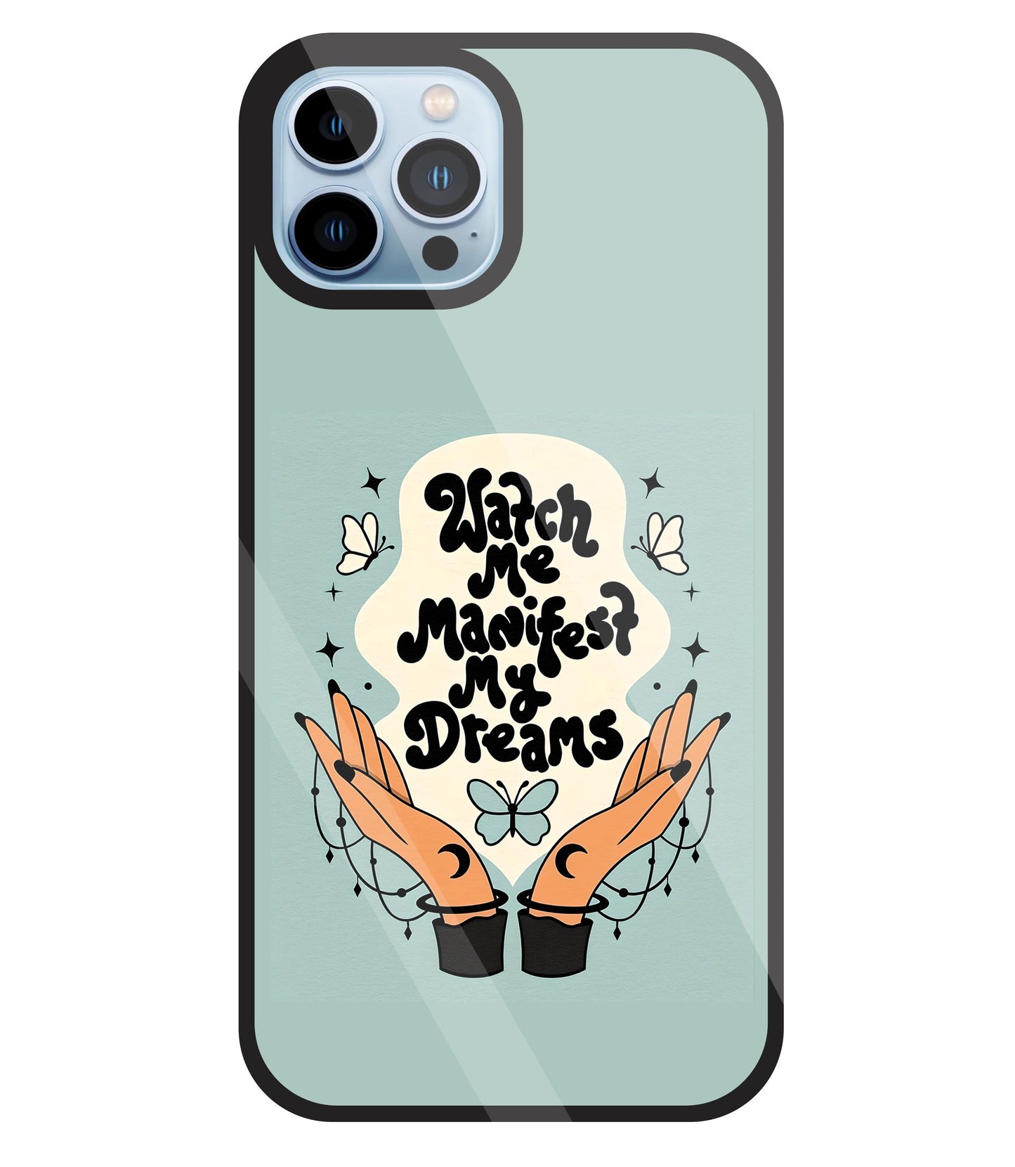 Watch Me Dream Glass Case For Apple iPhone 13 Pro