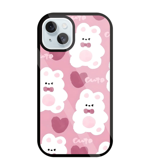 Rabbit With Heart Glass Case For Apple iPhone 13