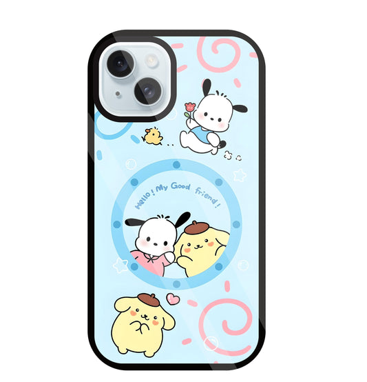 Sanrio Friends Glass Case For Apple iPhone 13