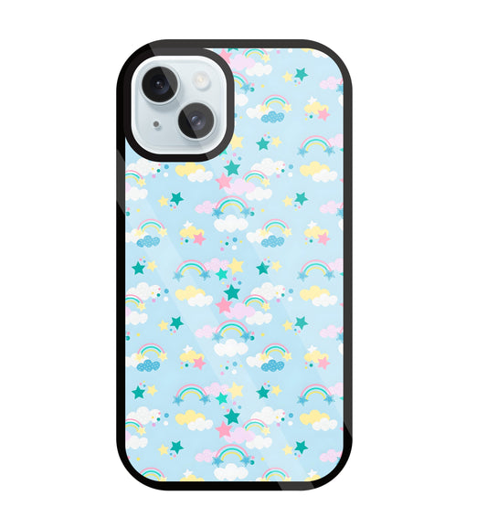 Small Rainbows Glass Case For Apple iPhone 13
