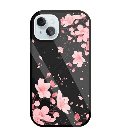 Summer Flowers Glass Case For Apple iPhone 13