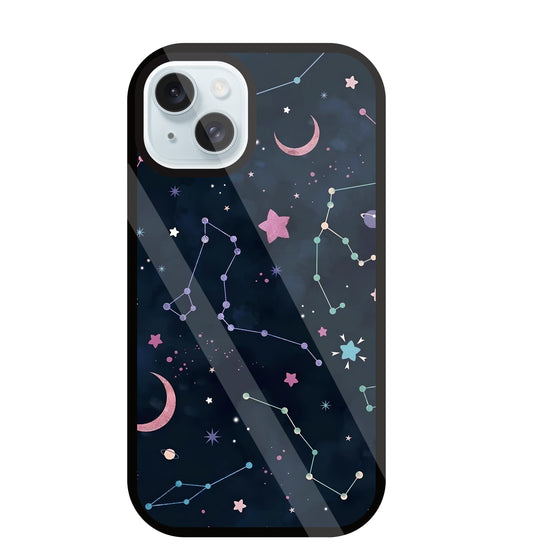 Symbol Of Stars Glass Case For Apple iPhone 13