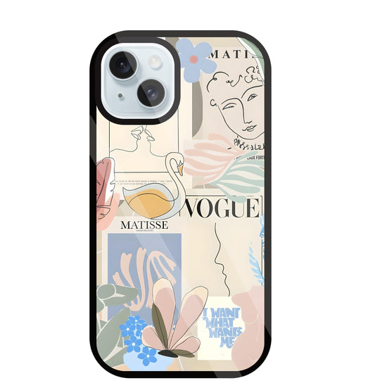 The Kiss Art Glass Case For Apple iPhone 13