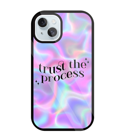 Trust the Process Glass Case For Apple iPhone 13