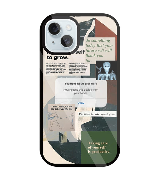 Yourself To Grow Glass Case For Apple iPhone 13