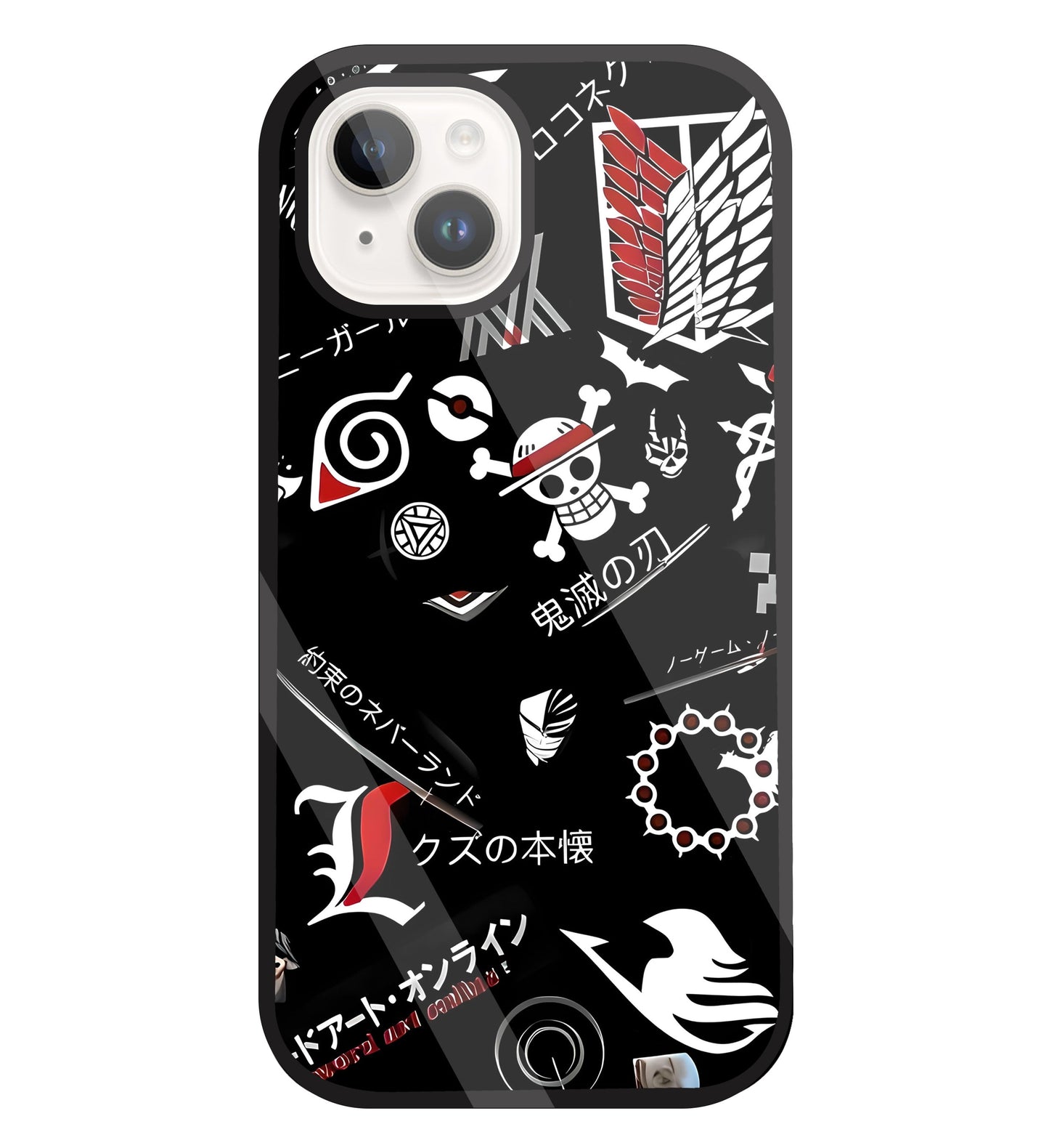 Anime Mashup  Glass Case For Apple iPhone 15