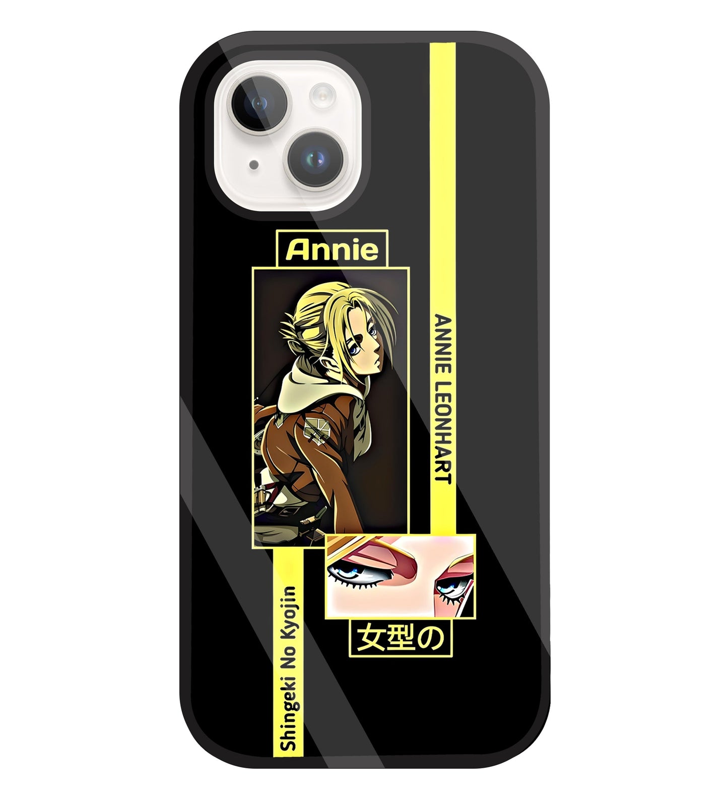Annie Attack on Titan  Glass Case For Apple iPhone 15