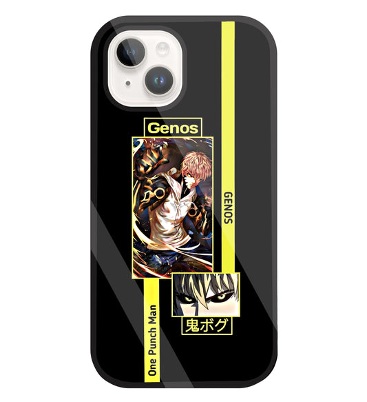 Genos Attack on Titan Glass Case For Apple iPhone 15