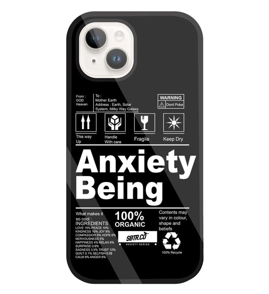 Anxiety Being Glass Case For Apple iPhone 15