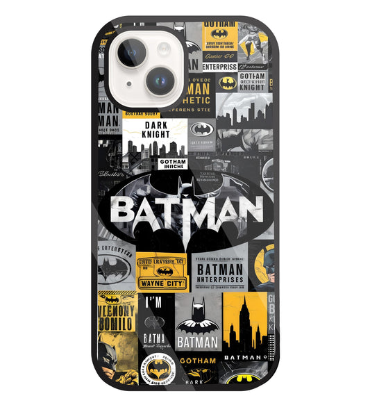 Batman Mashup Glass Case For Apple iPhone 15